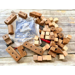 Vintage Holgate Playroom Wood Blocks